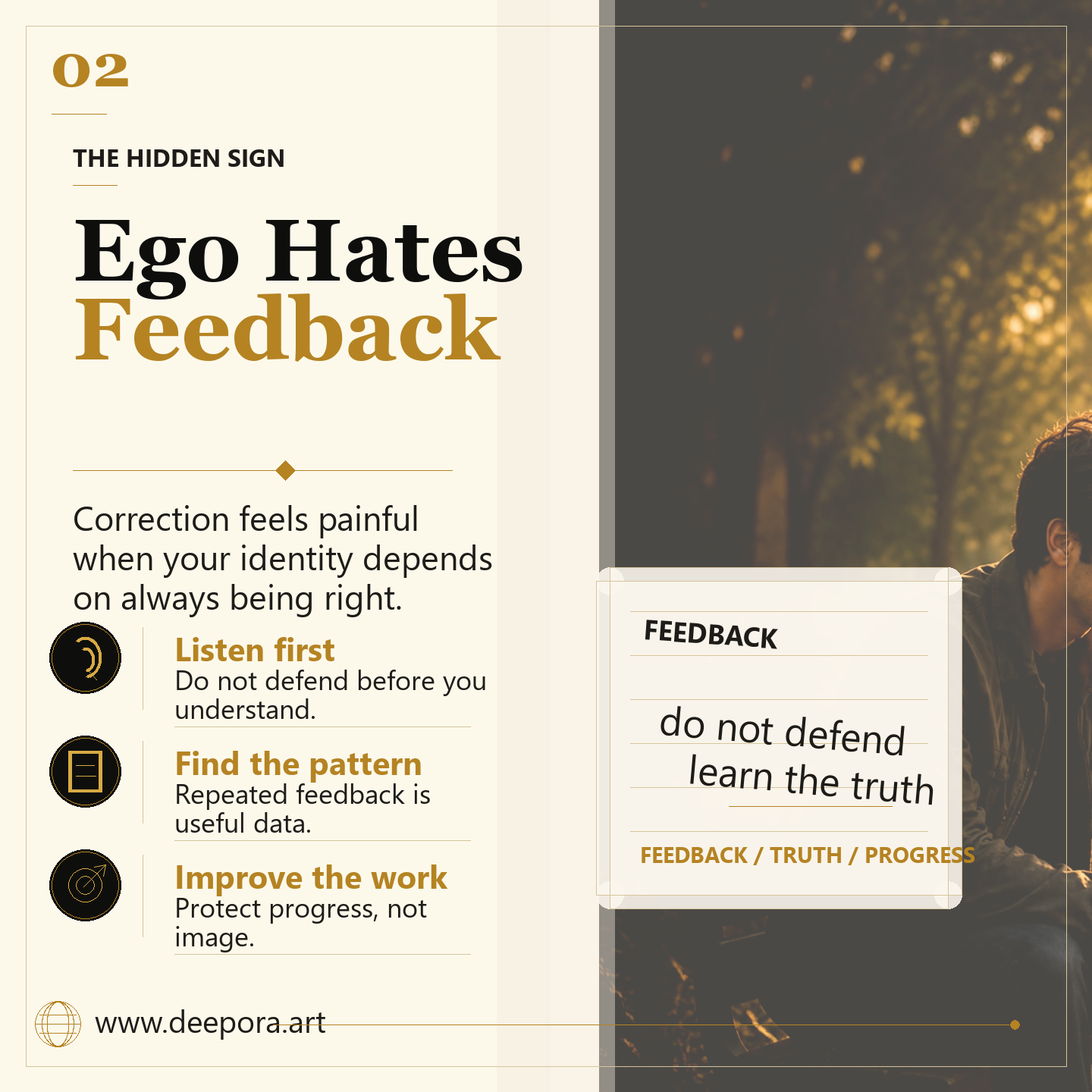Ego hates feedback self improvement lesson