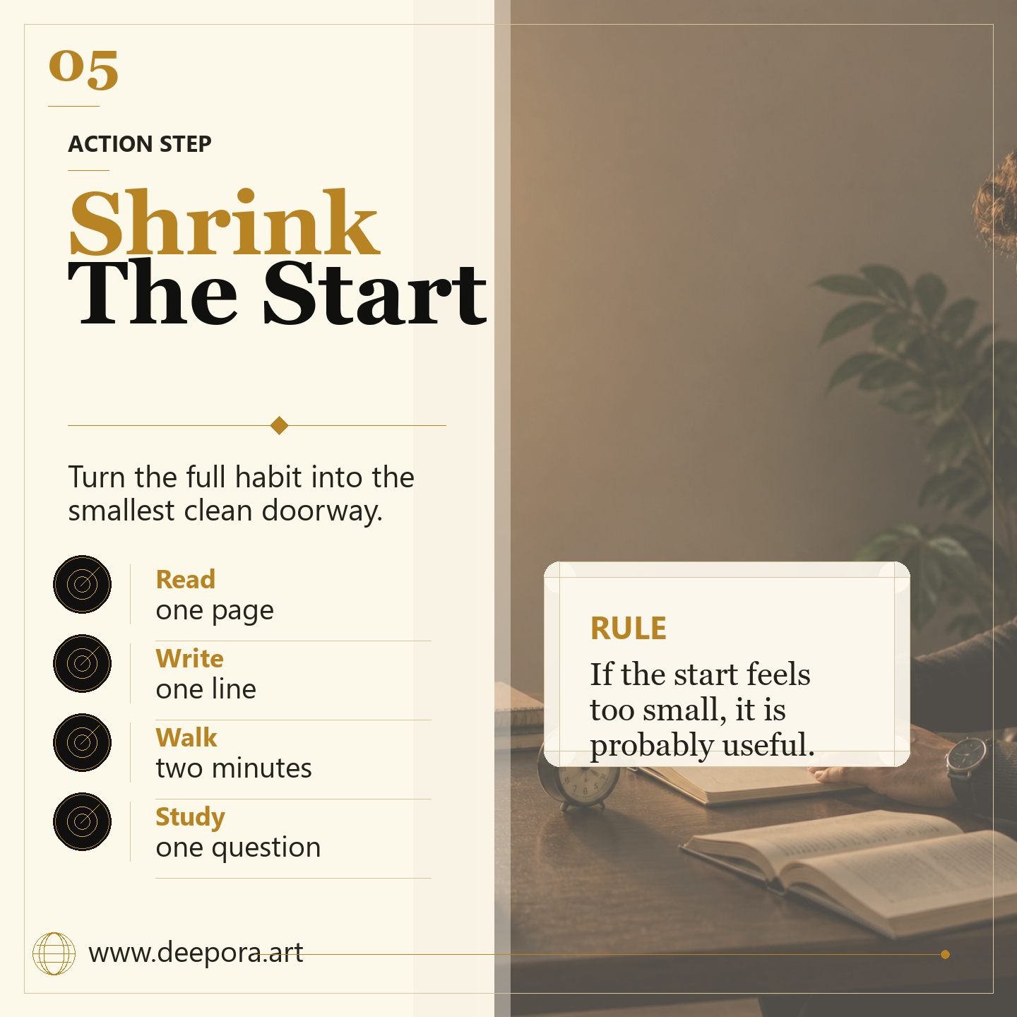 Shrink the start two minute rule examples