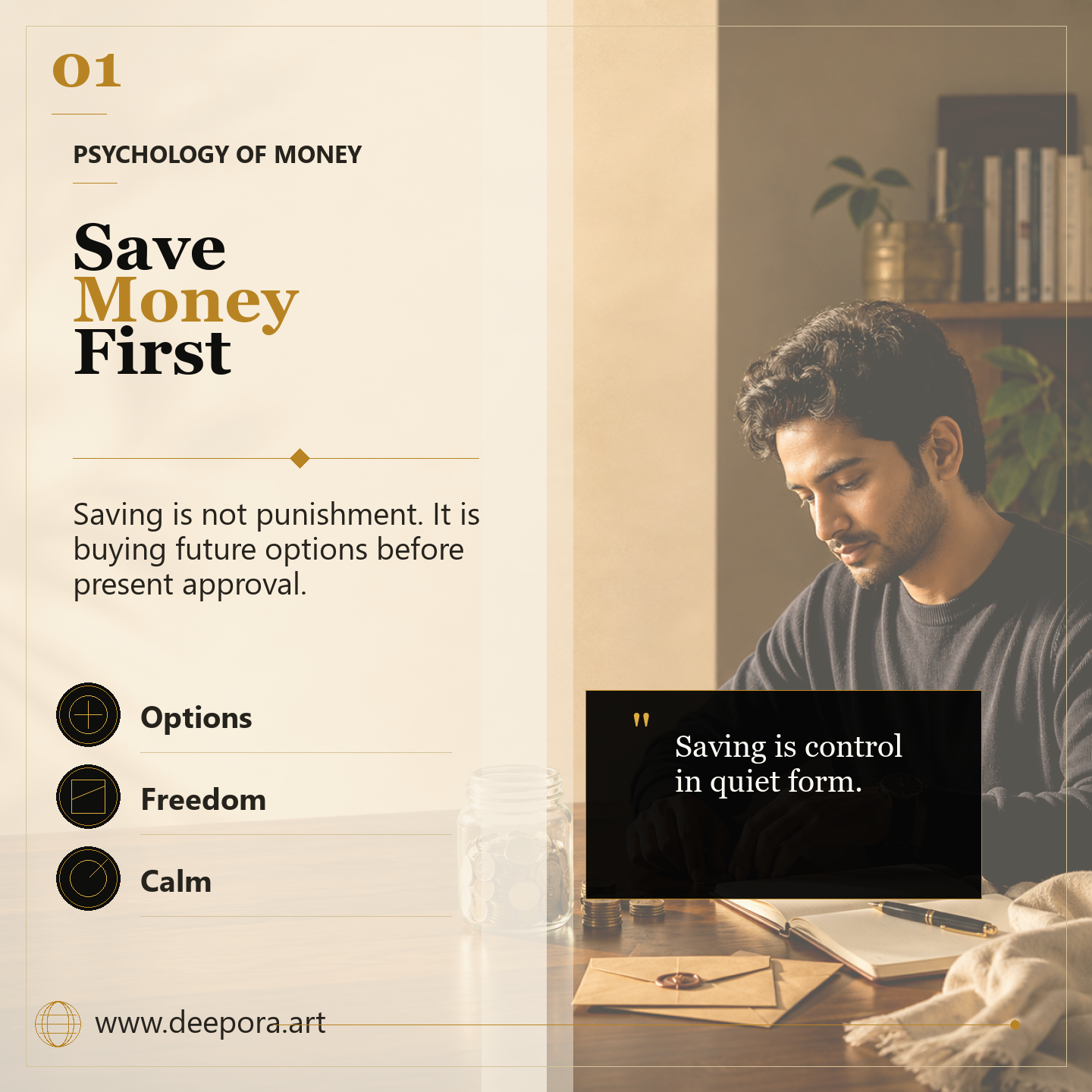 The Psychology of Money Save Money Lesson: Why Saving Buys Freedom